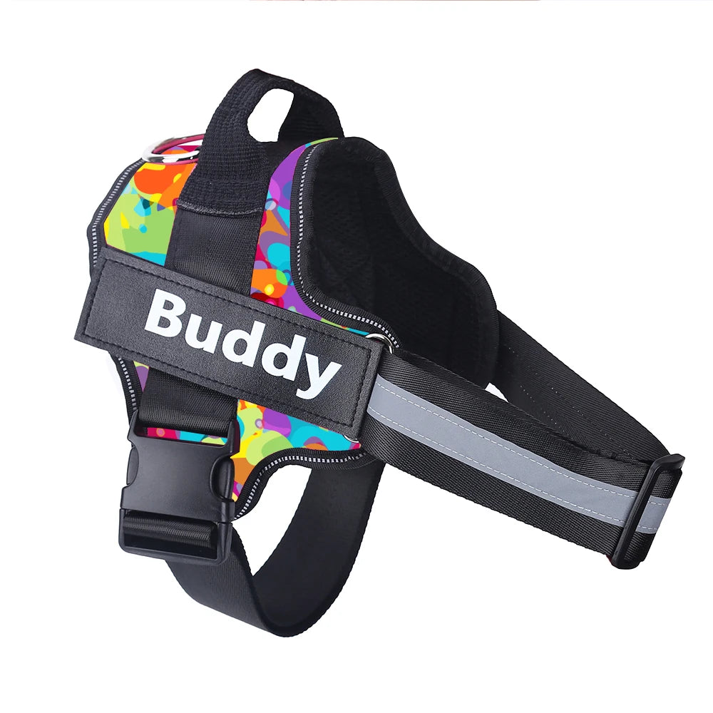 Personalized Dog Harness NO PULL Reflective Breathable Vest - Get Outside Today 25
