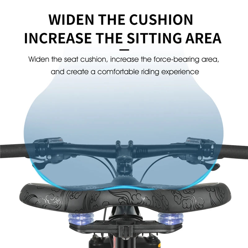 WEST BIKING Widen Ergonomic Bicycle Saddle Comfortable Cushion Pad MTB Road Bike Saddle Breathable Shockproof Cycling Seat - Get Outside Today 25