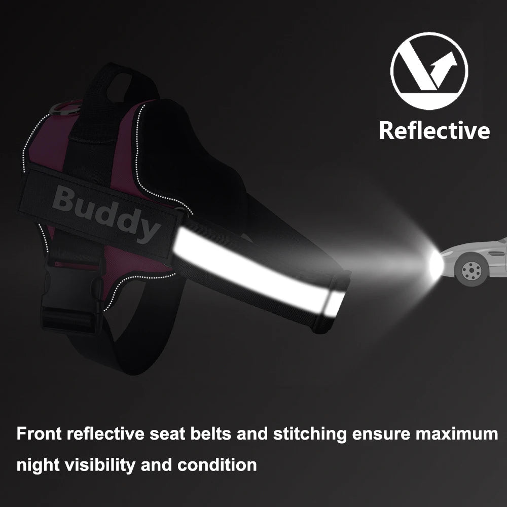 Personalized Dog Harness NO PULL Reflective Breathable Vest - Get Outside Today 25