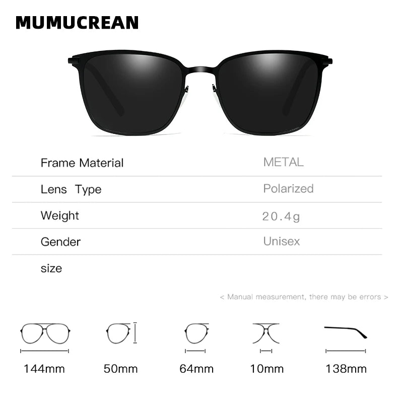 Men's Sunglasses New Arrival Square Polarized Sunglasses Metal Driver Night Vision Goggles Sunglasses - Get Outside Today 25