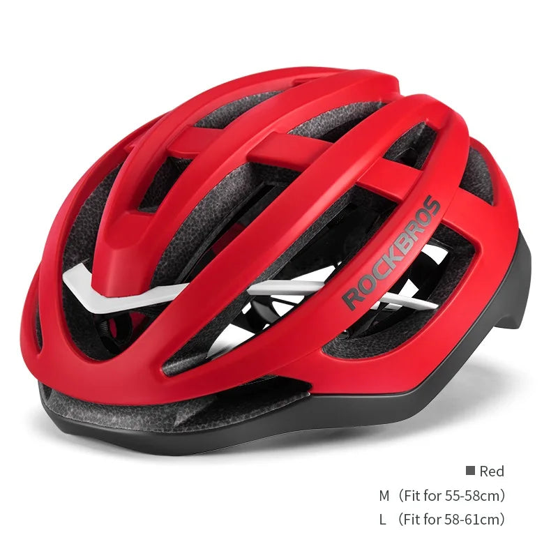 ROCKBROS Bicycle Helmet Breathable Ultralight Integrally-Molded Unisex Shockproof Adjustable Road Bike Helmet Cycling Equipment - Get Outside Today 25