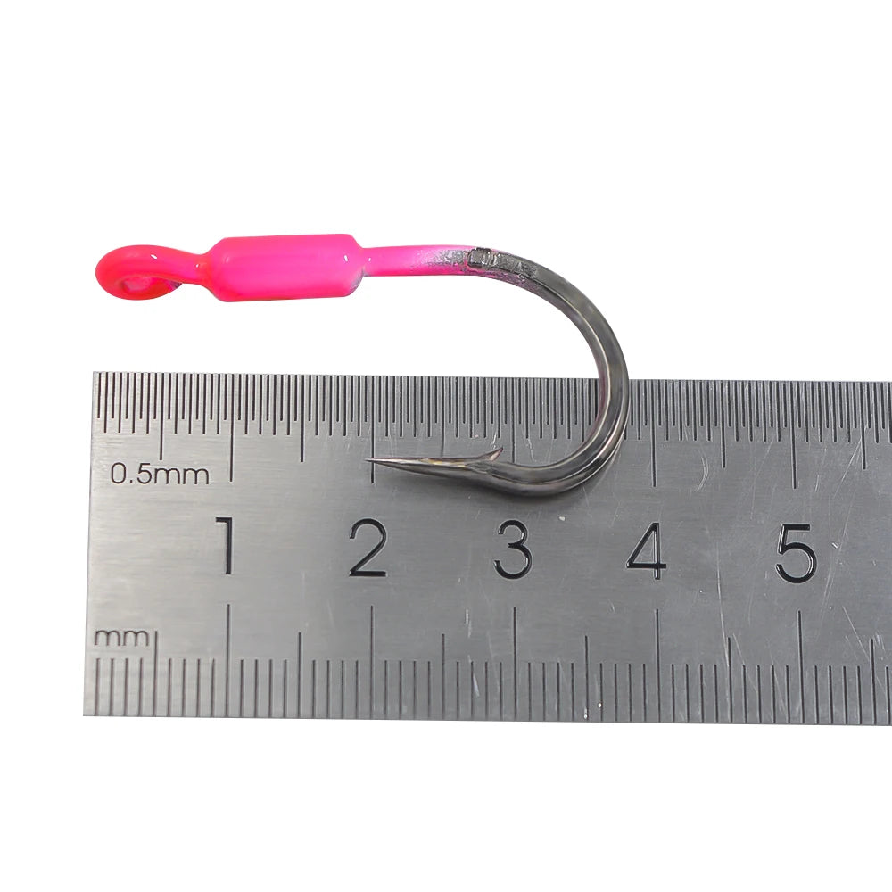 40pcs Snapper Jig Weighted Hooks 3g White/Pink/Yellow/Chartreuse Fishing Hooks - Get Outside Today 25