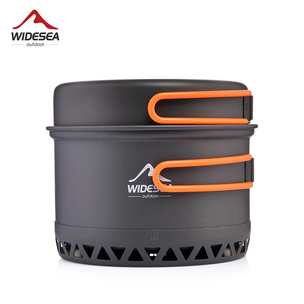 Widesea Camping 1.3L 2.3L Cookware Outdoor Cooking Set Heat Cooker Travel Tableware Pot Kettle Tourist Kitchen Utensil Equipment - Get Outside Today 25