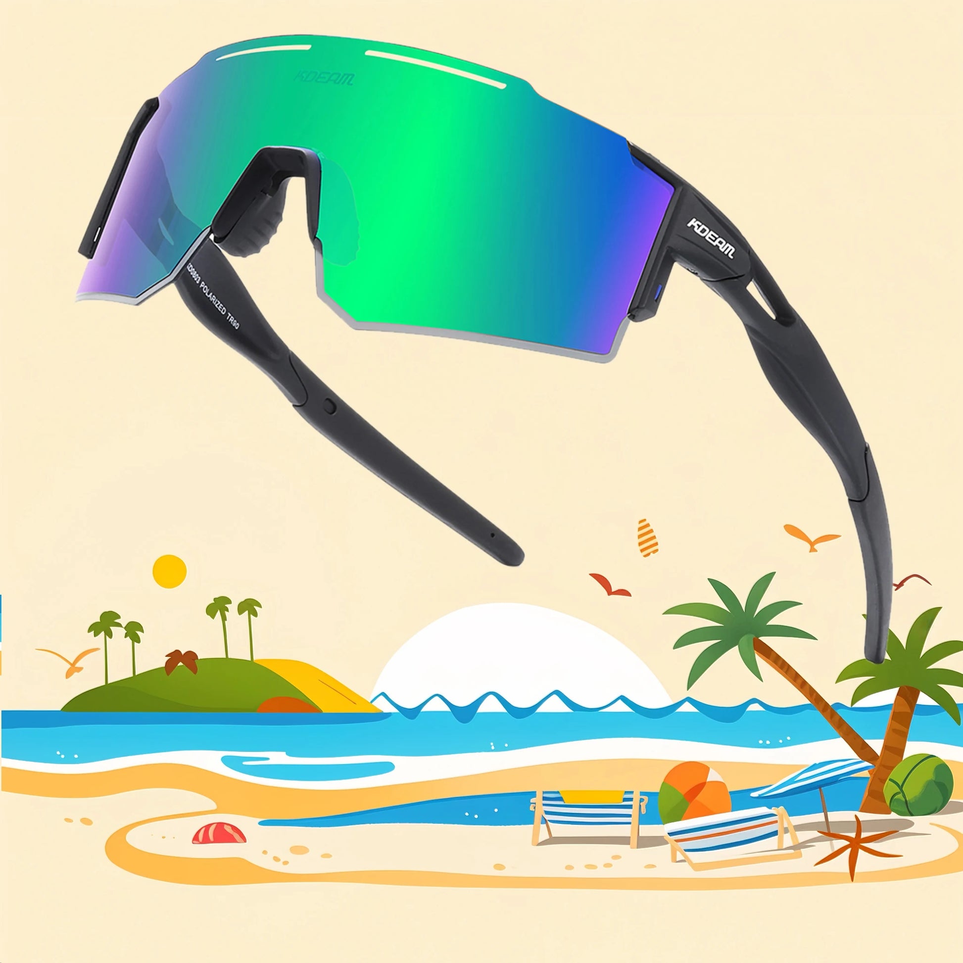 Polarized Sunglasses for Men and Women, Youth Kids Baseball Softball Sunglasses for Cycling, Running - Get Outside Today 25