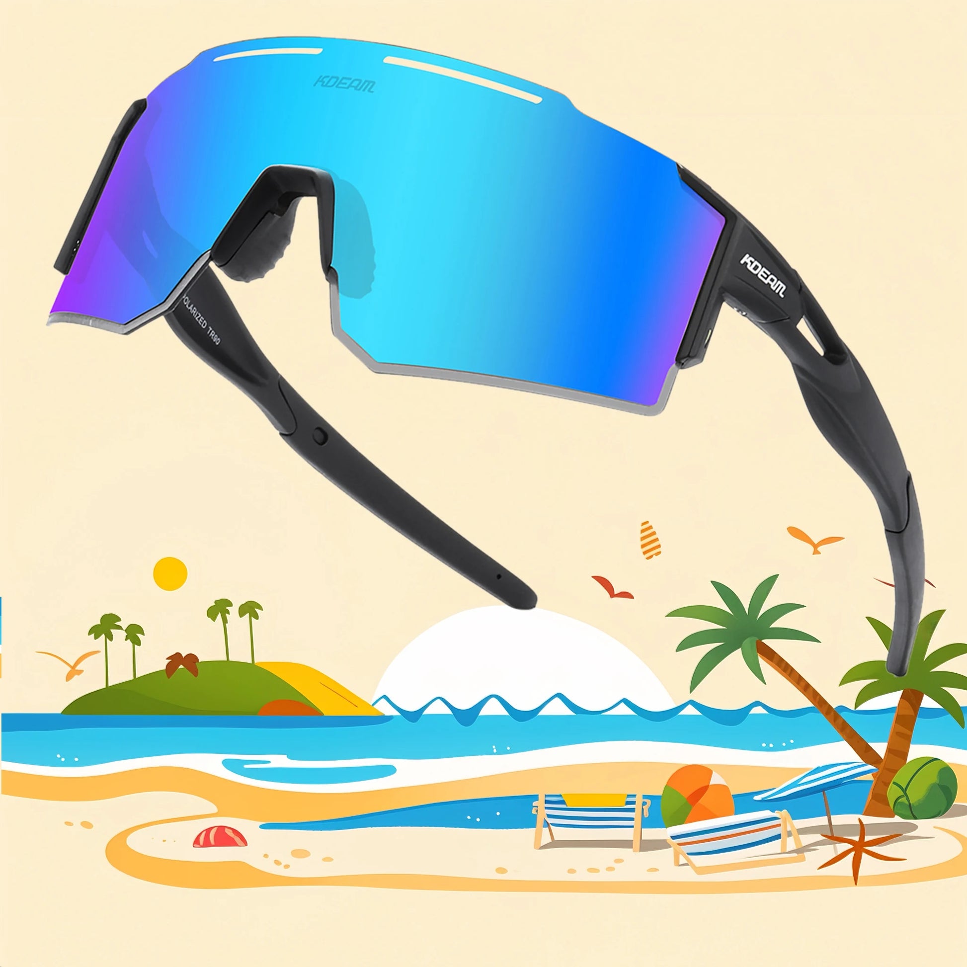 Polarized Sunglasses for Men and Women, Youth Kids Baseball Softball Sunglasses for Cycling, Running - Get Outside Today 25