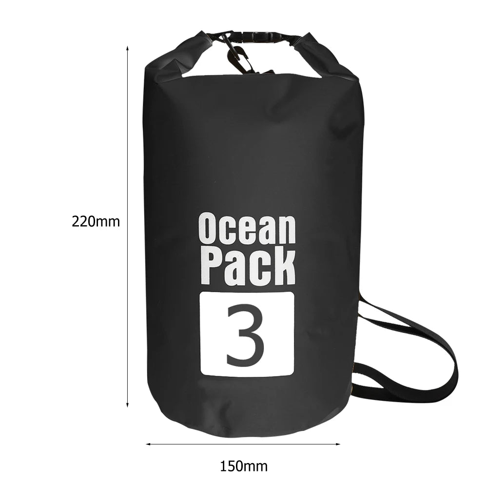 15-2L Swimming Waterproof Dry Bag Outdoor Floating Trekking Beach Backpack PVC Thickened Double-Layer Fabric IPX6 Waterproof Bag - Get Outside Today 25