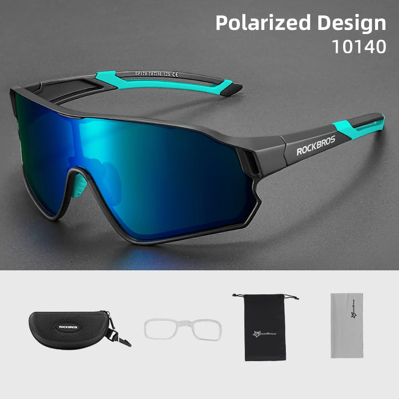 ROCKBROS Polarized Glasses UV400 Sunglasses Sport Protection Glasses Bicycle Eyewear Outdoor Hiking Camping Golf Cycling Goggles - Get Outside Today 25