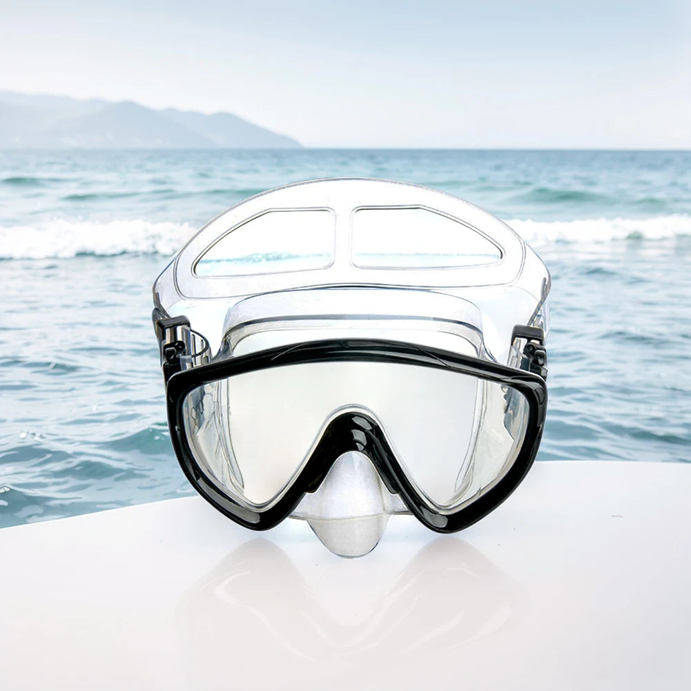 Scuba Diving Mask with Nose Cover Scuba Mask Silicone Skirt Snorkeling Mask Anti-Fog Swimming Goggles for Adults
