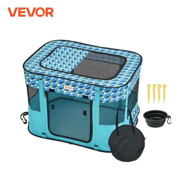 VEVOR Portable Foldable Pet Playpen Tent Crate Kennel - Get Outside Today 25