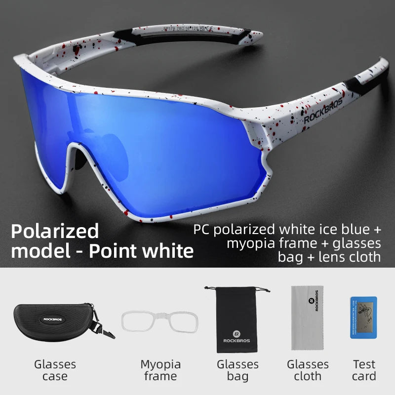 ROCKBROS Polarized Glasses UV400 Sunglasses Sport Protection Glasses Bicycle Eyewear Outdoor Hiking Camping Golf Cycling Goggles - Get Outside Today 25