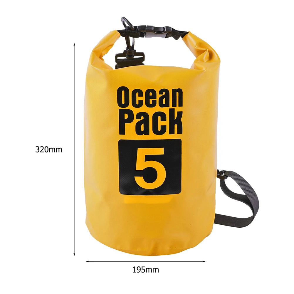 15-2L Swimming Waterproof Dry Bag Outdoor Floating Trekking Beach Backpack PVC Thickened Double-Layer Fabric IPX6 Waterproof Bag - Get Outside Today 25
