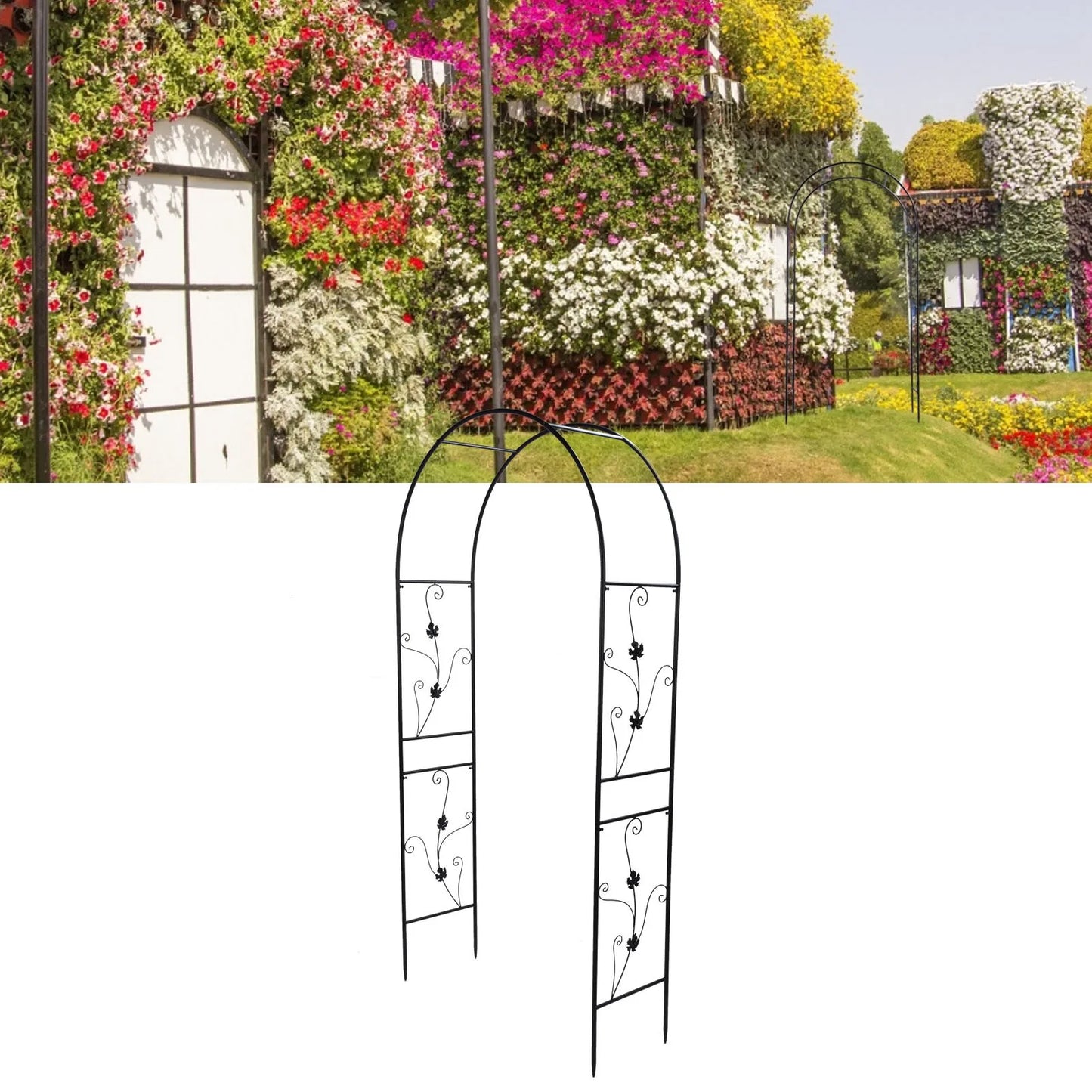 Climbing Plants Arch Climbing Plant Support Outdoor Garden Arch - Get Outside Today 25