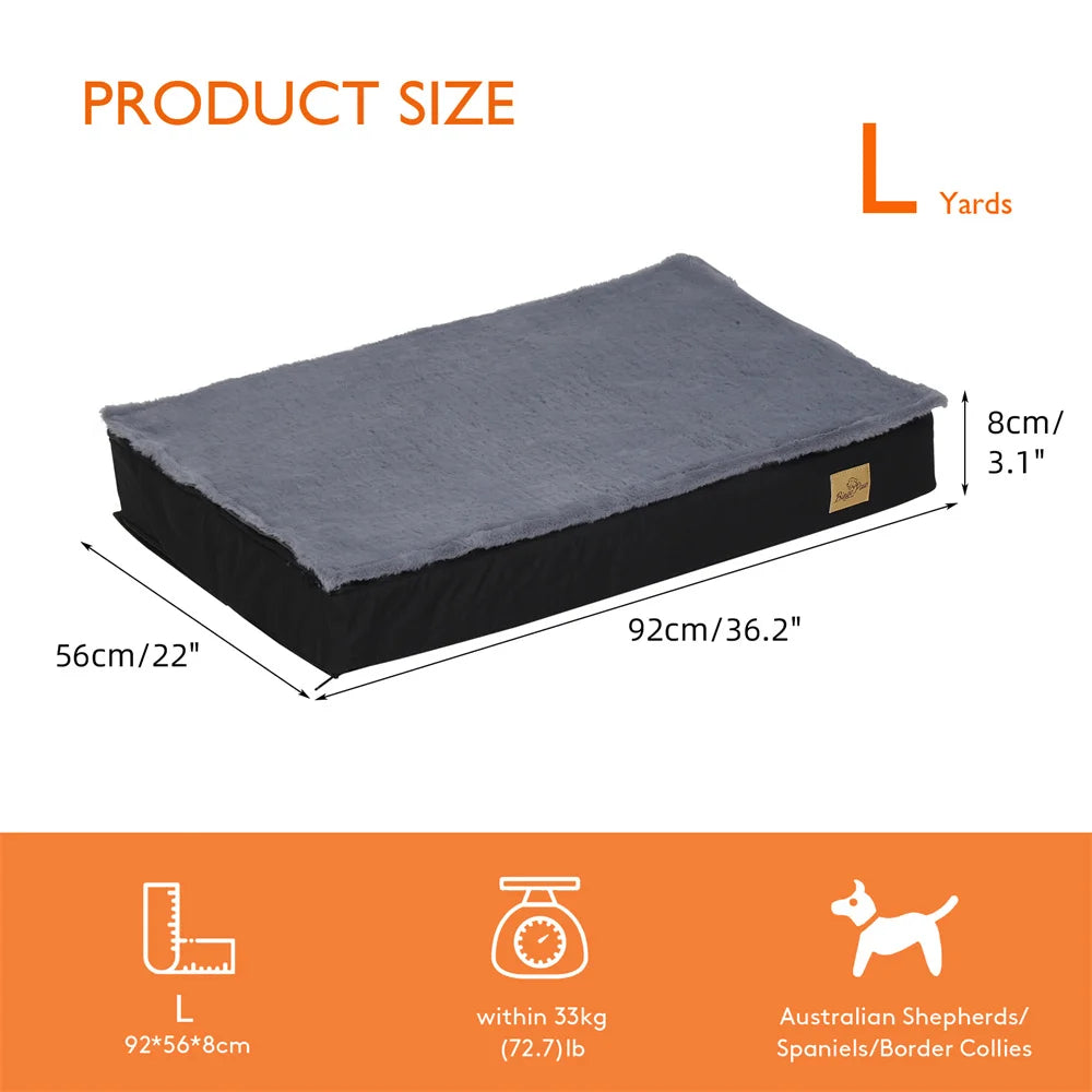 Large Orthopaedic Dog Bed Waterproof Cushion Pet Mattress 2 In 1 Pet Dog Crate Bed - Get Outside Today 25