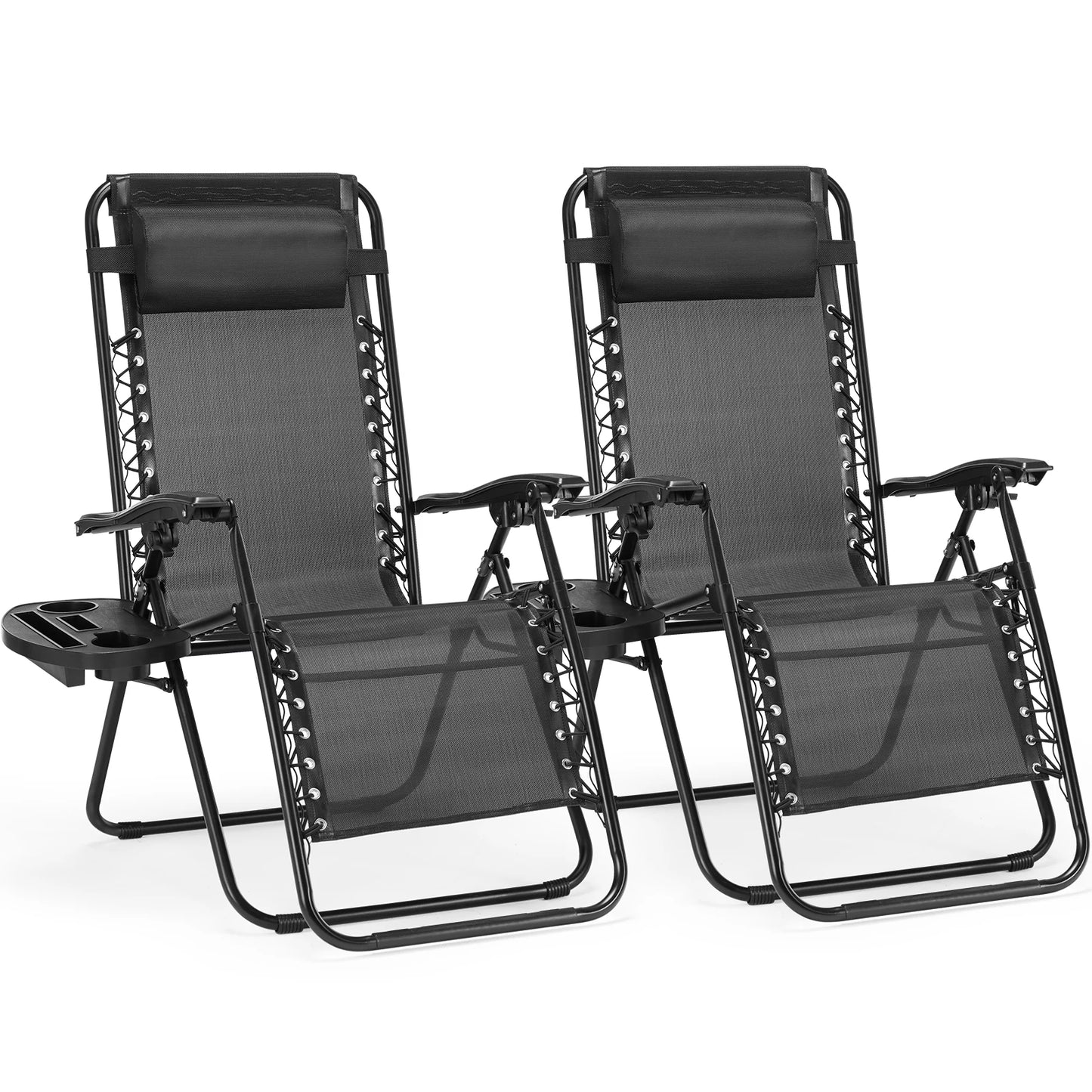 JHK Zero Gravity Set of 2 Portable Recliner Chairs - Get Outside Today 25