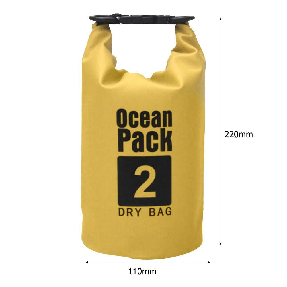 15-2L Swimming Waterproof Dry Bag Outdoor Floating Trekking Beach Backpack PVC Thickened Double-Layer Fabric IPX6 Waterproof Bag - Get Outside Today 25
