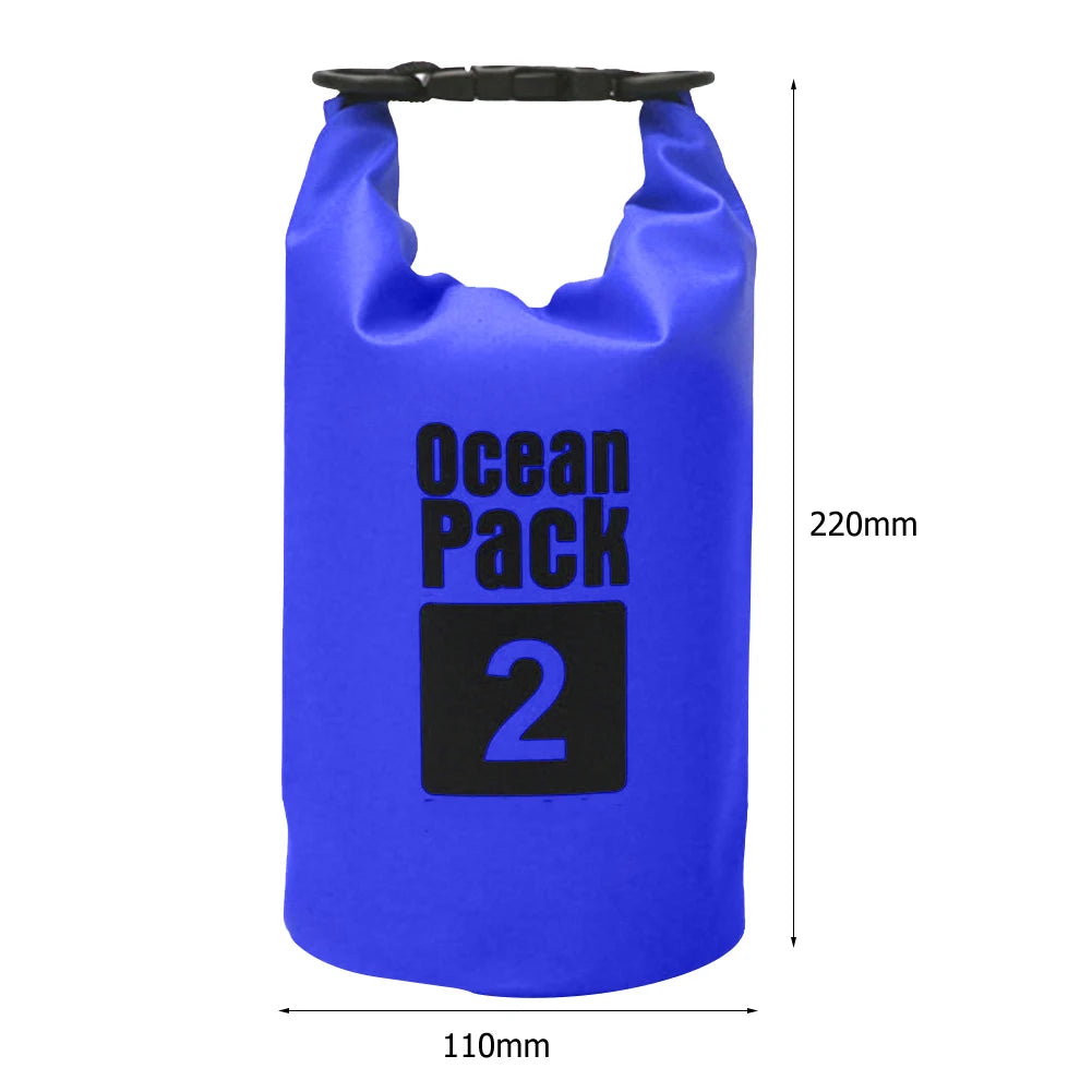 15-2L Swimming Waterproof Dry Bag Outdoor Floating Trekking Beach Backpack PVC Thickened Double-Layer Fabric IPX6 Waterproof Bag - Get Outside Today 25