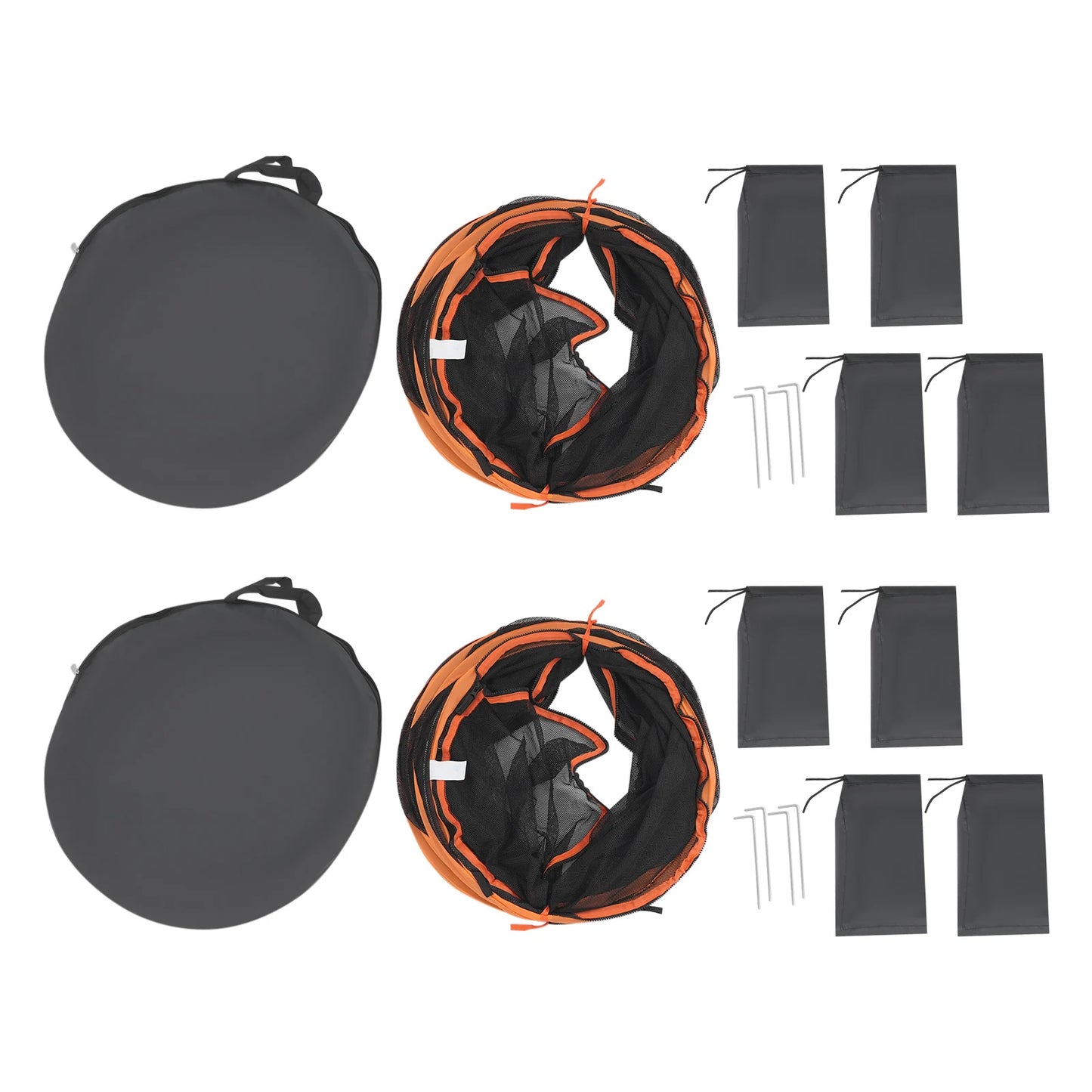 2pcs Foldable Cat Play Tunnel and House Mesh Channel for Cats and Small Dogs Hole Drilling Game - Get Outside Today 25