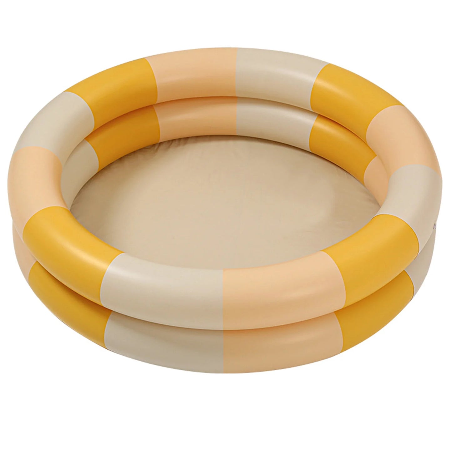 ZK30 Inflatable Pool Baby Retro Blow Up Swimming Pool Family Cute Style Thickened Water Pool Yellow Stripe - Get Outside Today 25