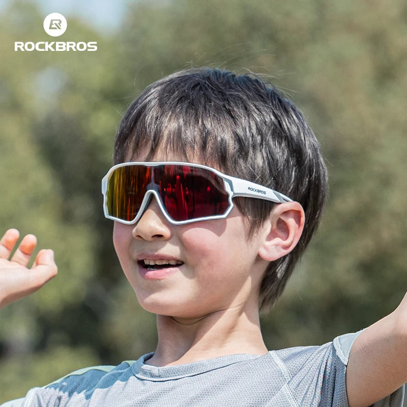 ROCKBROS Sunglasses Kids Girls Boys Polarized/Photochromic Goggles Children Glasses UV Protection Eyeglasses Eyewear - Get Outside Today 25