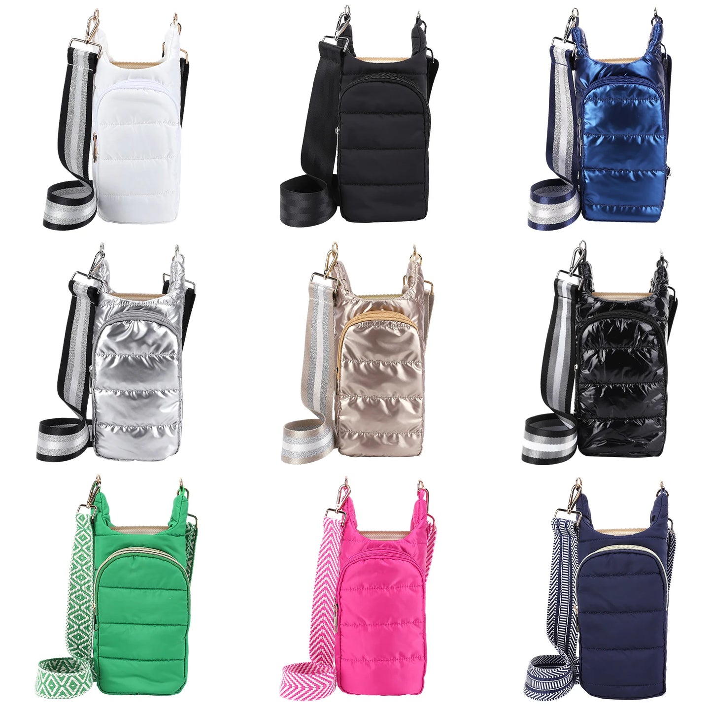 Water Bottle Holder Adjustable Wide Strap Carrier Tote - Get Outside Today 25