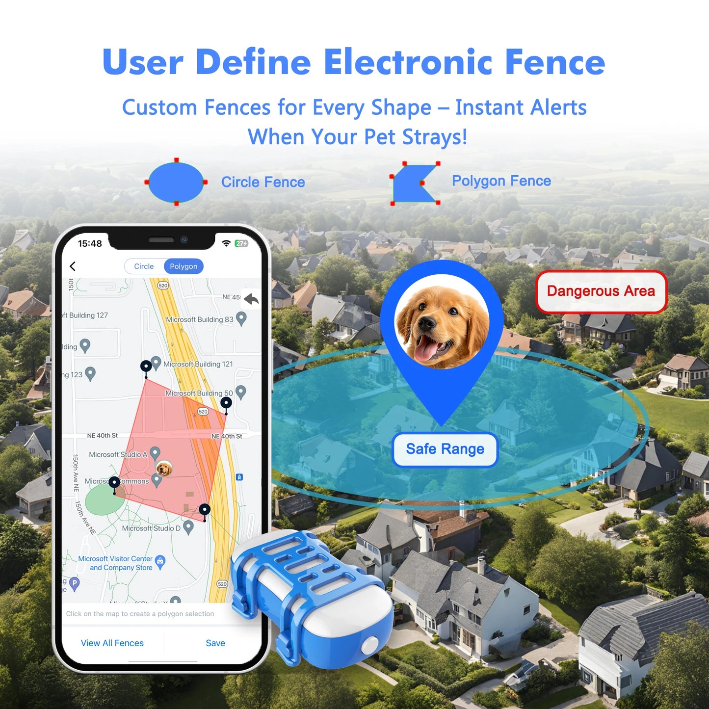 4G Dog Cat GPS Tracker for Pets - Waterproof Smart Locator with App, Live Tracking & Light/Sound Search, Free Trial Included - Get Outside Today 25