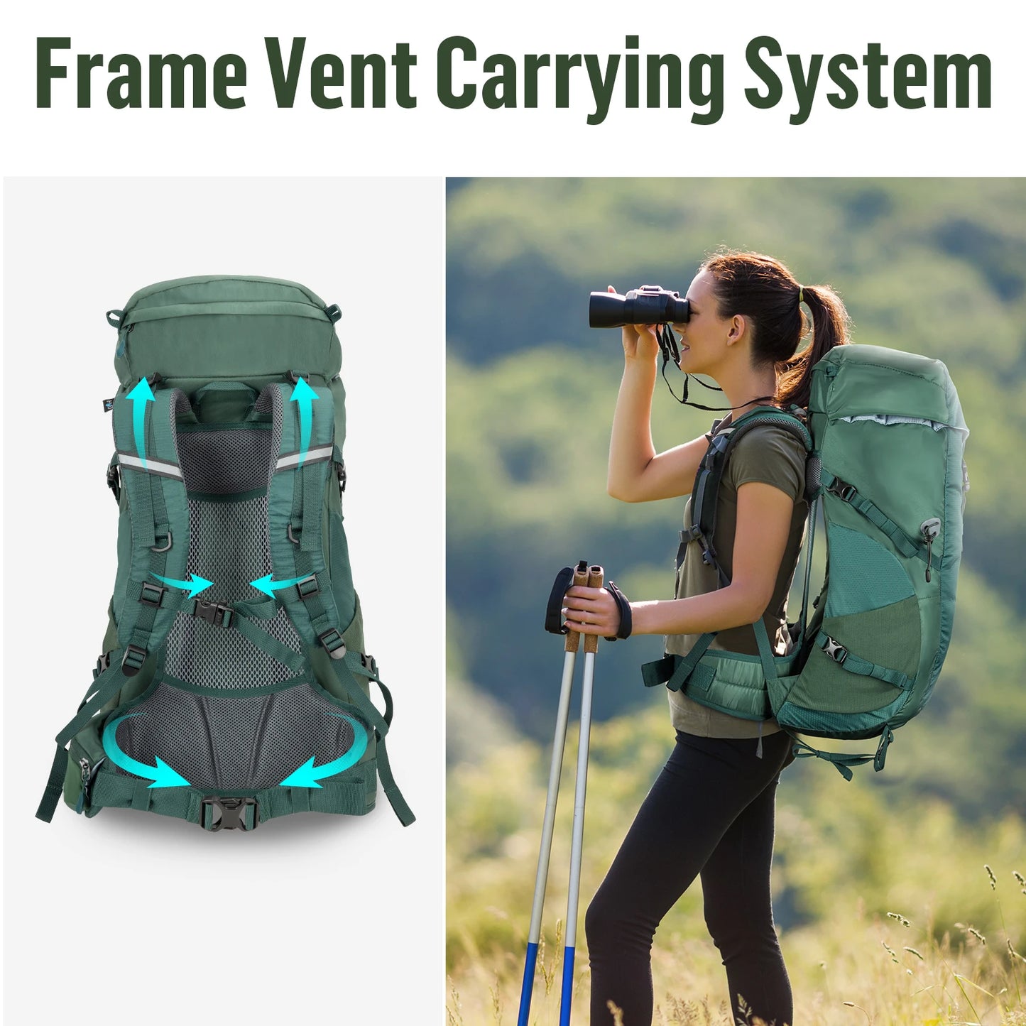 Night Cat 30L Hiking Backpack- Internal Frame; Fits both Men&Women Ultralight - Get Outside Today 25