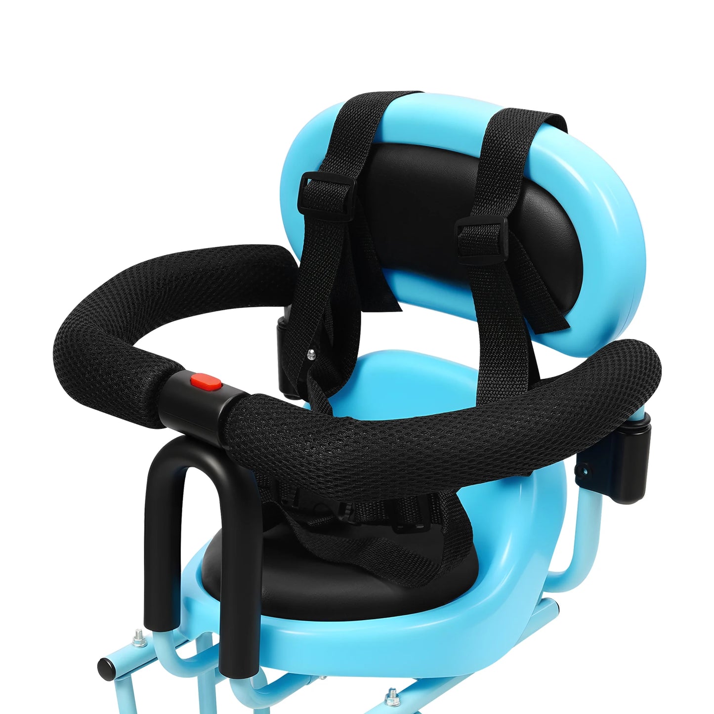Rear Child Bike Seat With Belt Blue 6 Months To 6 Years