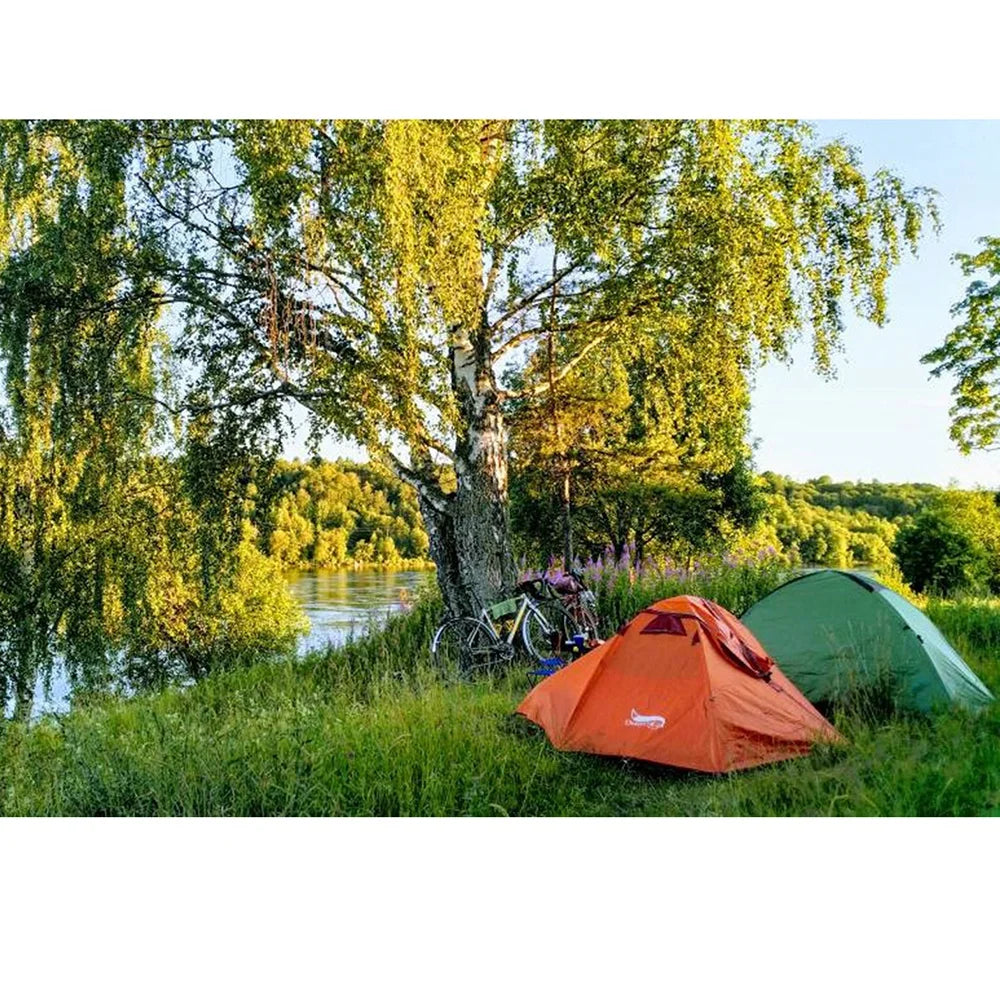 Desert Fox 2 Person Backpack Tent Outdoor Hiking Lightweight Couple Camping Tents Double Layers 3 Seasons for Traveling and Hunting