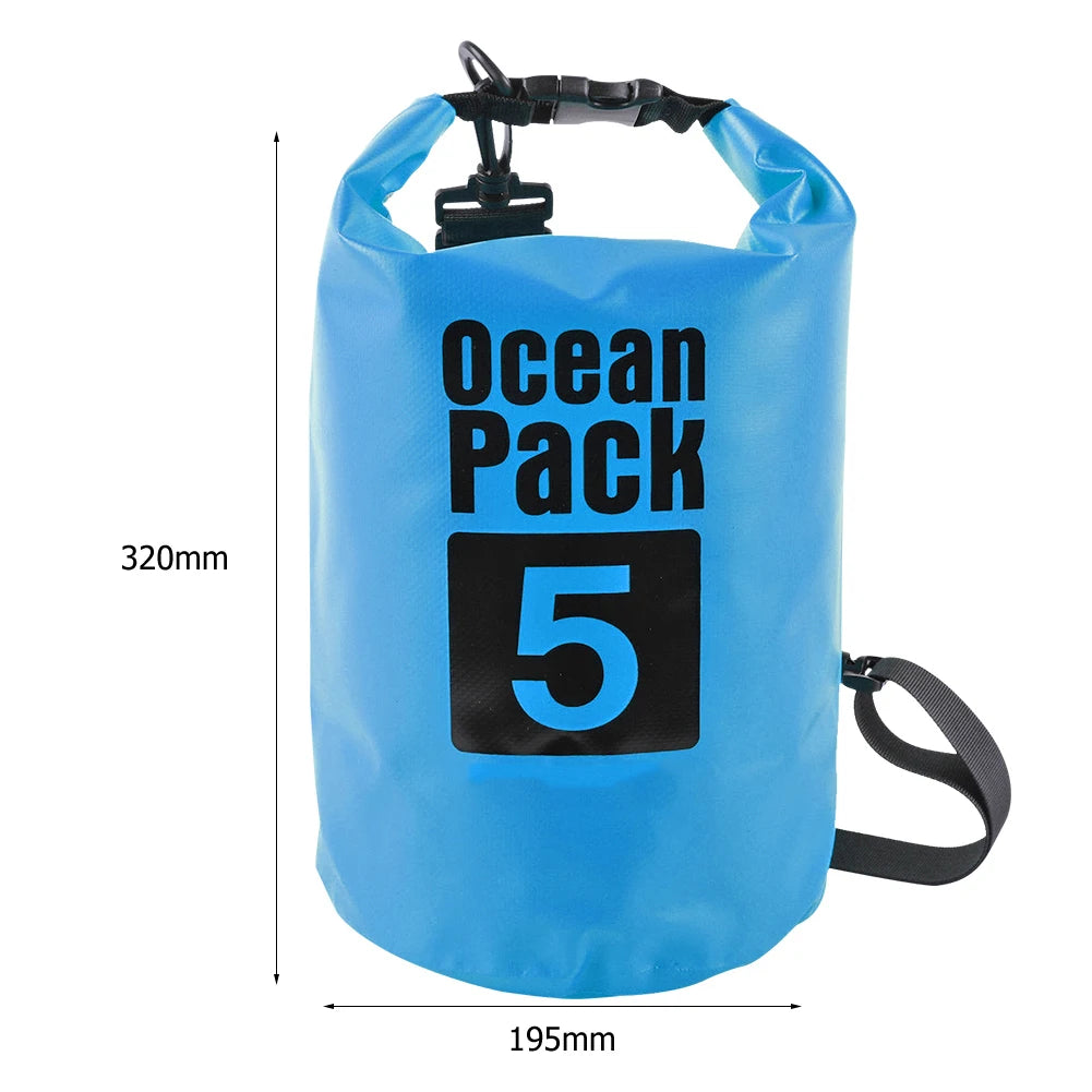 15-2L Swimming Waterproof Dry Bag Outdoor Floating Trekking Beach Backpack PVC Thickened Double-Layer Fabric IPX6 Waterproof Bag - Get Outside Today 25