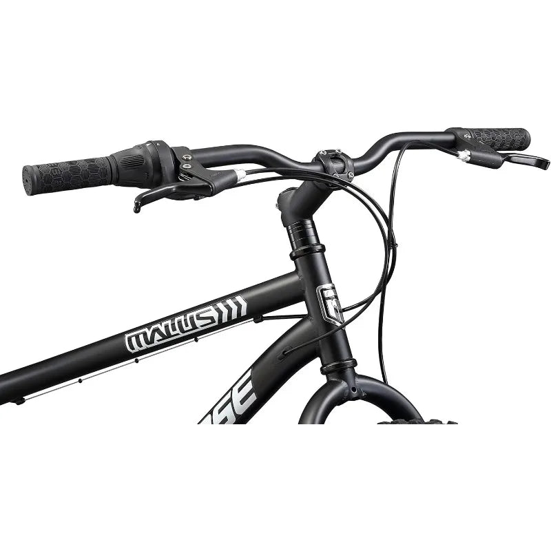 Mongoose Malus Unisex Fat Tire Mountain Bike with 26 Inch Wheels and 4 Inch Wide Knobby Tires Steel Frame
