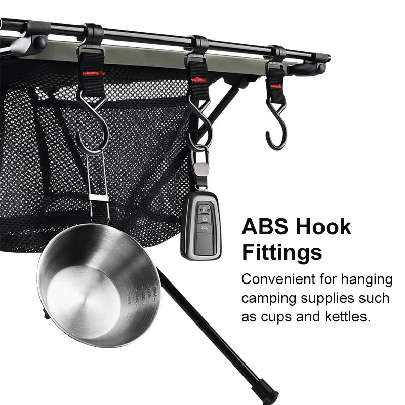 Westtune Folding Camping Table Aluminum Lightweight Portable Table with Storage Mesh Bag for Outdoor Picnic BBQ Hiking
