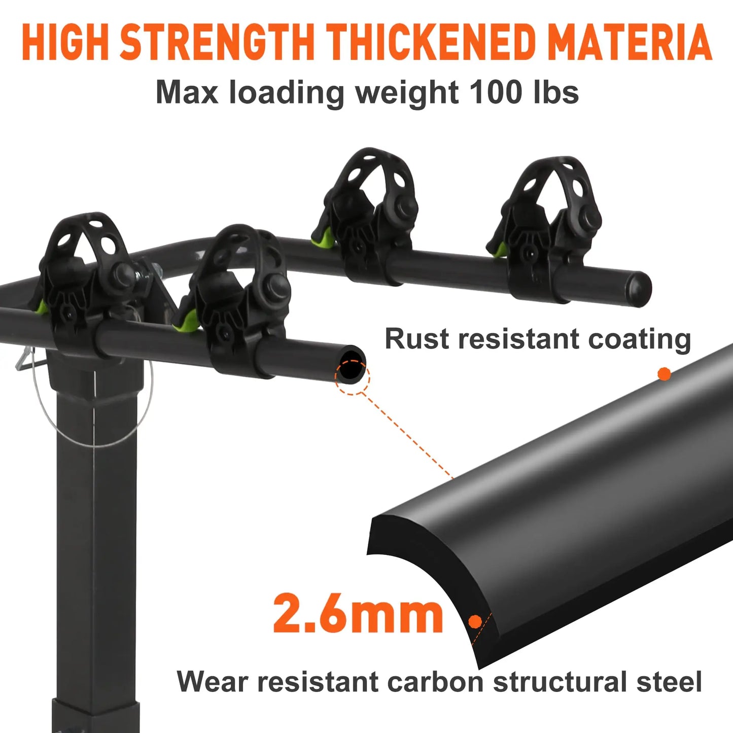 Foldable Hitch Bike Rack For Car SUV 2 Or 4 Bike Carrier