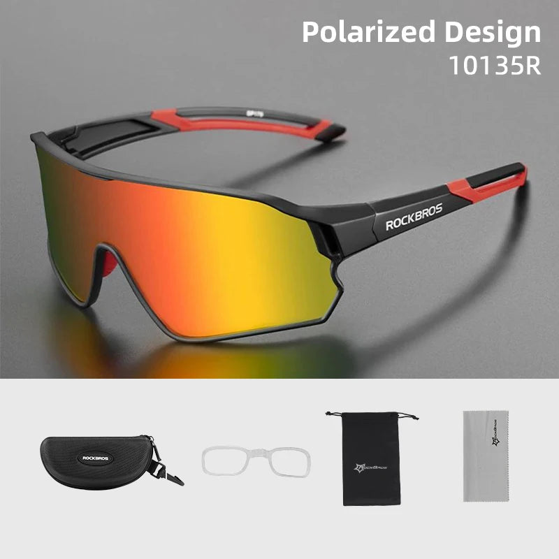 ROCKBROS Polarized Glasses UV400 Sunglasses Sport Protection Glasses Bicycle Eyewear Outdoor Hiking Camping Golf Cycling Goggles - Get Outside Today 25