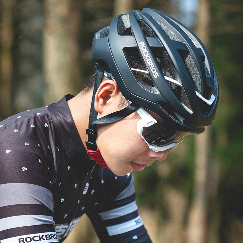ROCKBROS Bicycle Helmet Breathable Ultralight Integrally-Molded Unisex Shockproof Adjustable Road Bike Helmet Cycling Equipment - Get Outside Today 25