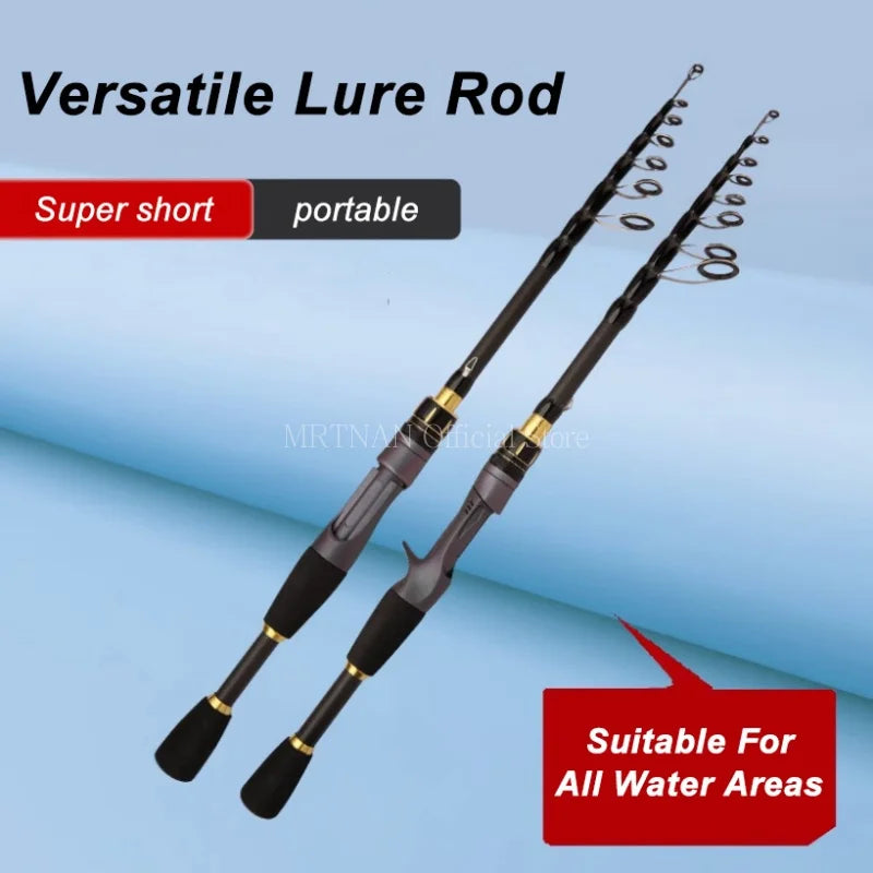 1.8M 2.1M 2.4M 2.7M Ultra Short Telescopic Fishing Rod Multifunction Spinning Casting Rod High Carbon Durable Fish Pole - Get Outside Today 25