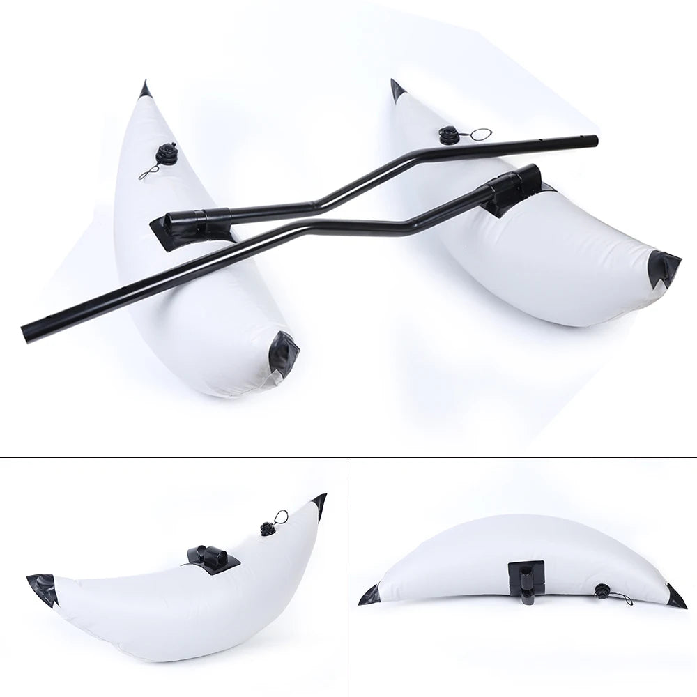 2pcs Inflatable Boat Water Buoyant Float Premium PVC Outrigger Canoe Stabilizer Float Tube for Kayak Canoe - Get Outside Today 25