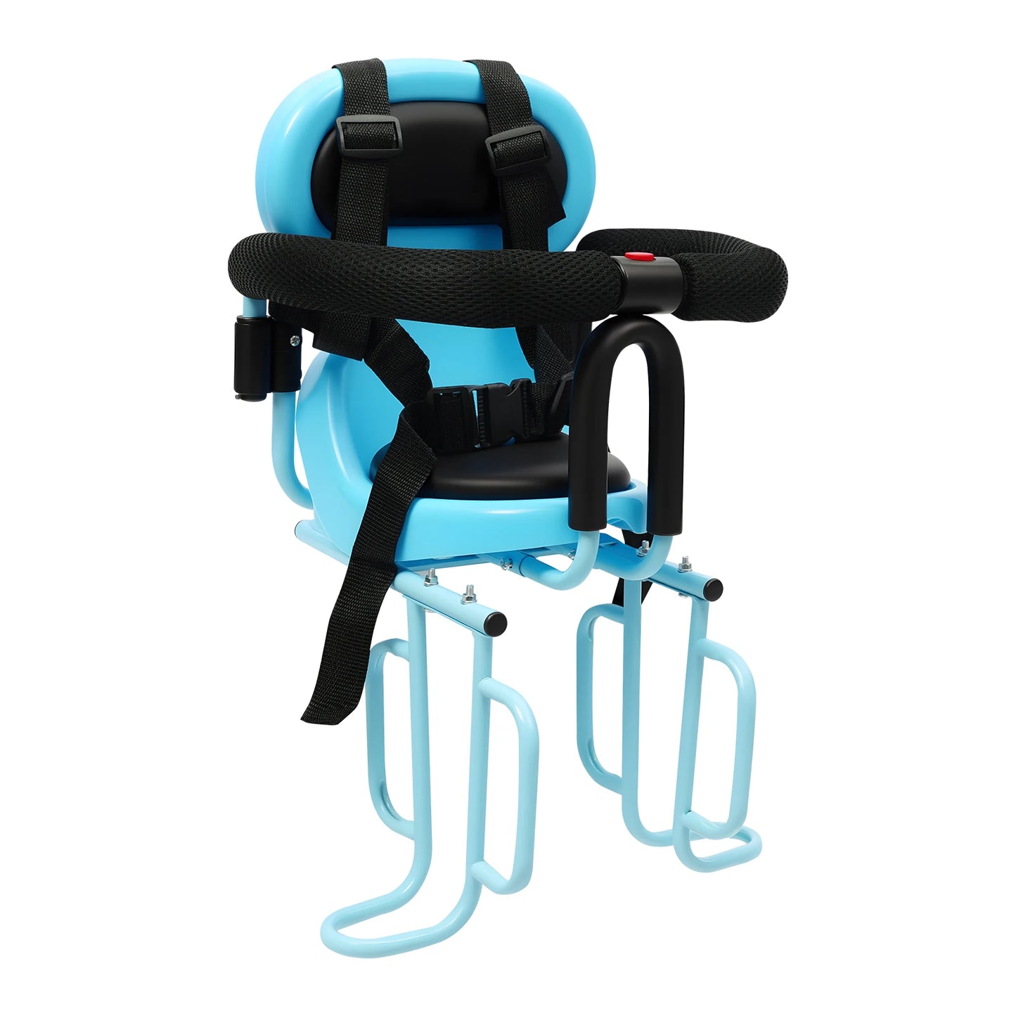 Rear Child Bike Seat With Belt Blue 6 Months To 6 Years