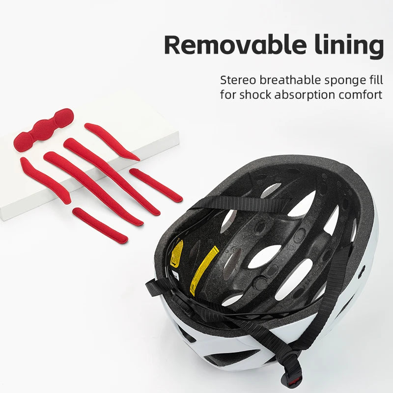 ROCKBROS Cycling Helmet Lightweight Integrated Helmet Head Protection Safety Helmet With Goggles Men Women MTB Road Bike Helmet - Get Outside Today 25