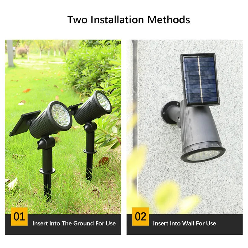 9LEDs Solar Spotlights Waterproof Lawn Lamp for Garden Use - Get Outside Today 25