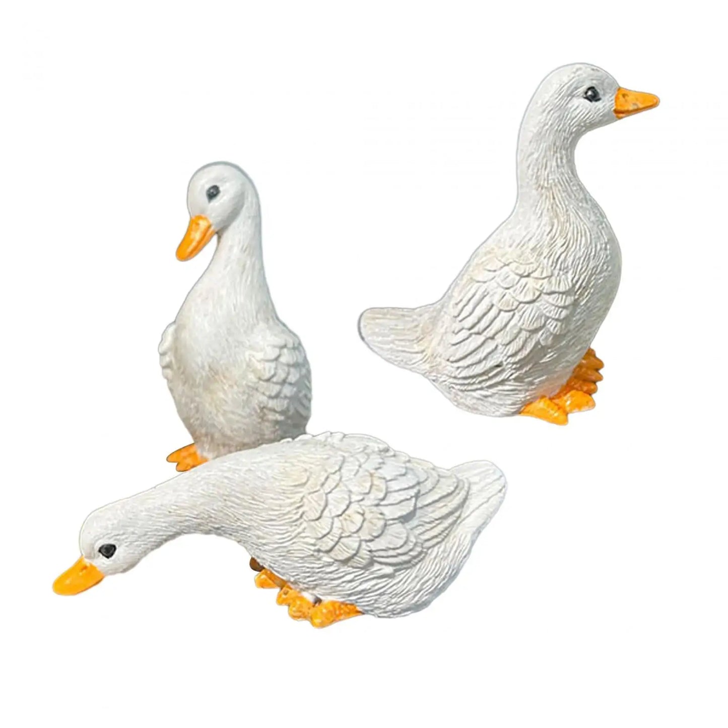 3 Pcs Garden Statues Duck Statues Home Decor Cute Sculptures - Get Outside Today 25