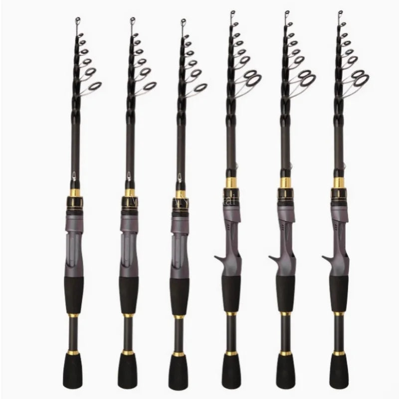 1.8M 2.1M 2.4M 2.7M Ultra Short Telescopic Fishing Rod Multifunction Spinning Casting Rod High Carbon Durable Fish Pole - Get Outside Today 25