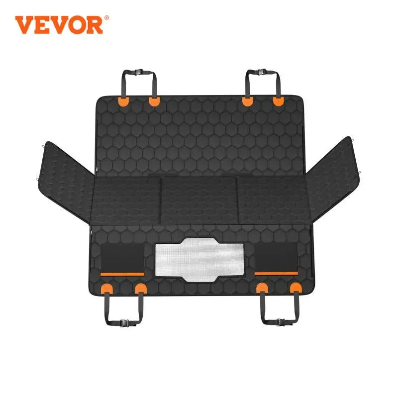 VEVOR Back Seat Extender Dog Car Seat Cover for Back Seat Bed with Mesh Window and Storage Pocket Supports 350lbs Dog Hammock - Get Outside Today 25