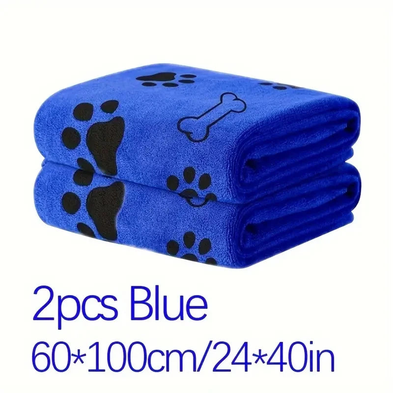 2pcs Soft Microfiber Dog Towels - Quick Dry, Absorbent Pet Bath & Grooming Towels For Dogs Dog Towels Pet Bath Drying Towels Dog - Get Outside Today 25