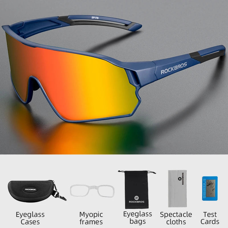 ROCKBROS Cycling Glasses UV400 Outdoor Sport Sunglasses Ultra-light Unisex Bicycle Eyewear MTB Road Bike Polarized Glassses - Get Outside Today 25