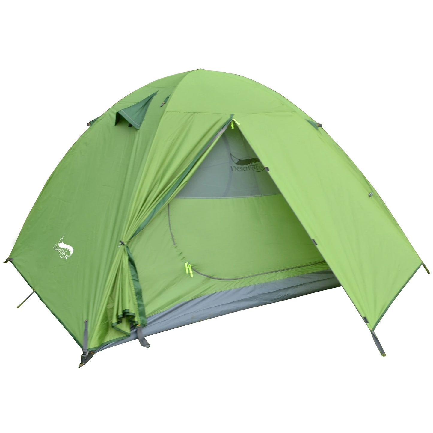 Desert Fox 2 Person Backpack Tent Outdoor Hiking Lightweight Couple Camping Tents Double Layers 3 Seasons for Traveling and Hunting