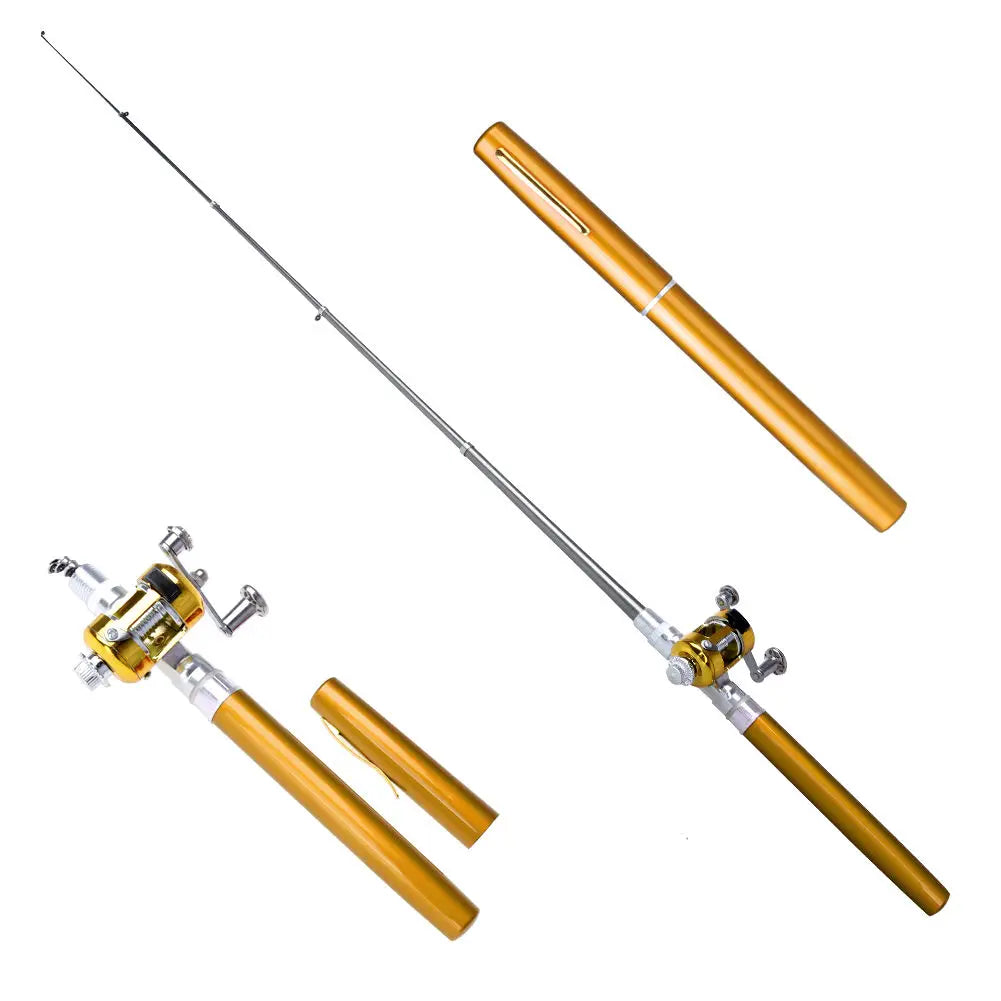 Aluminum Alloy Mini Portable Fishing Rod Pen Multicolor Pocket Tool - Get Outside Today 25