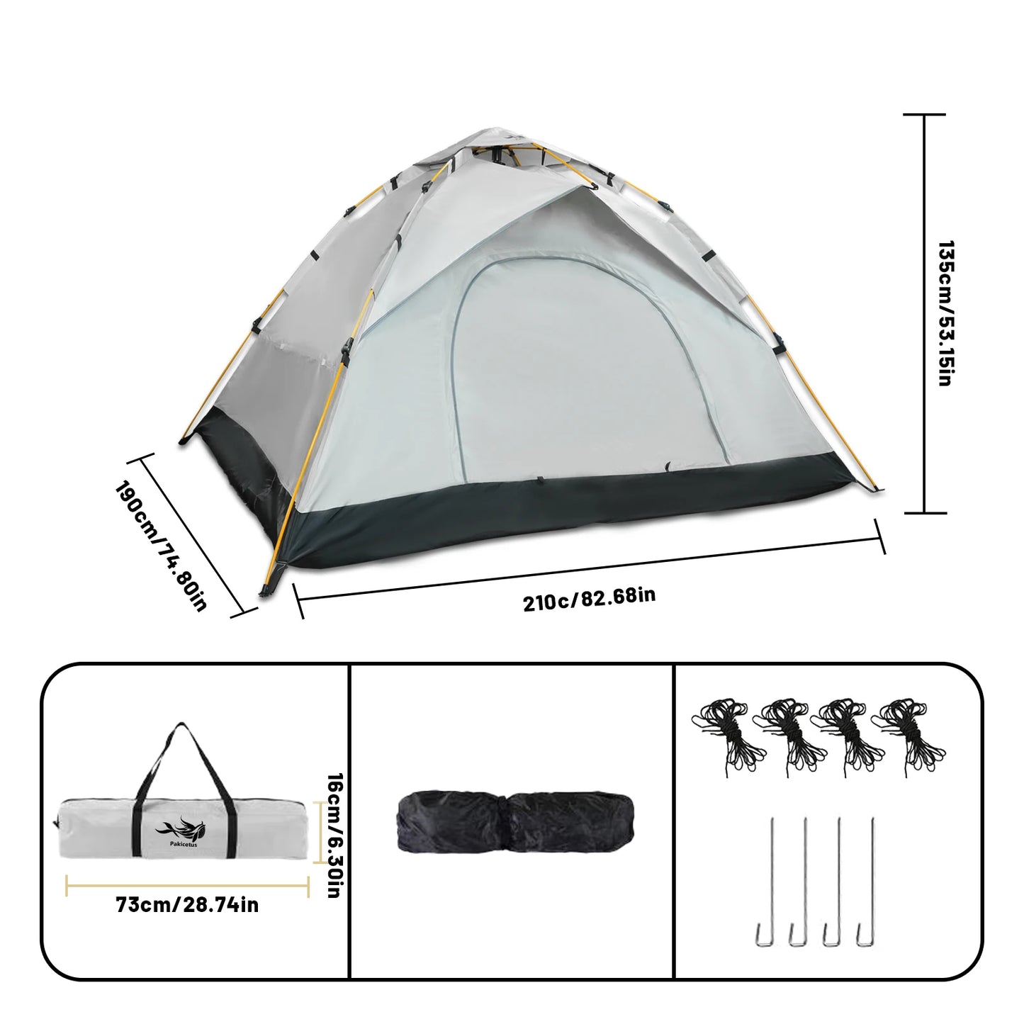 2 To 4 Person Windproof Camping Tent Easy Setup Lightweight Family Outdoor Tent - Get Outside Today 25