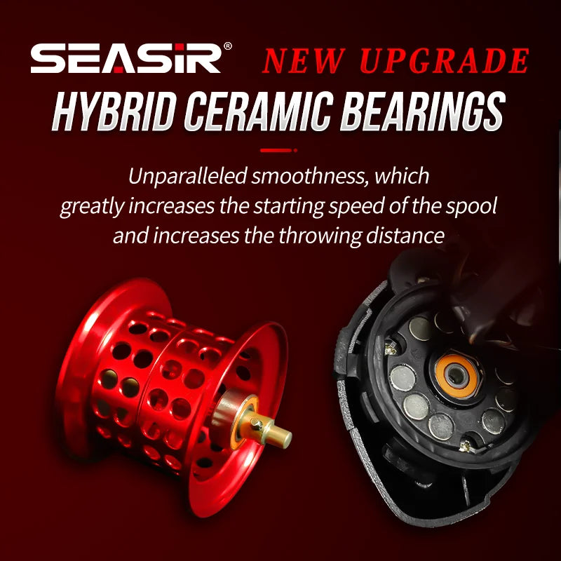 Seasir Mansory Baitcasting Reel Ultralight Carbon 7.3 To 1