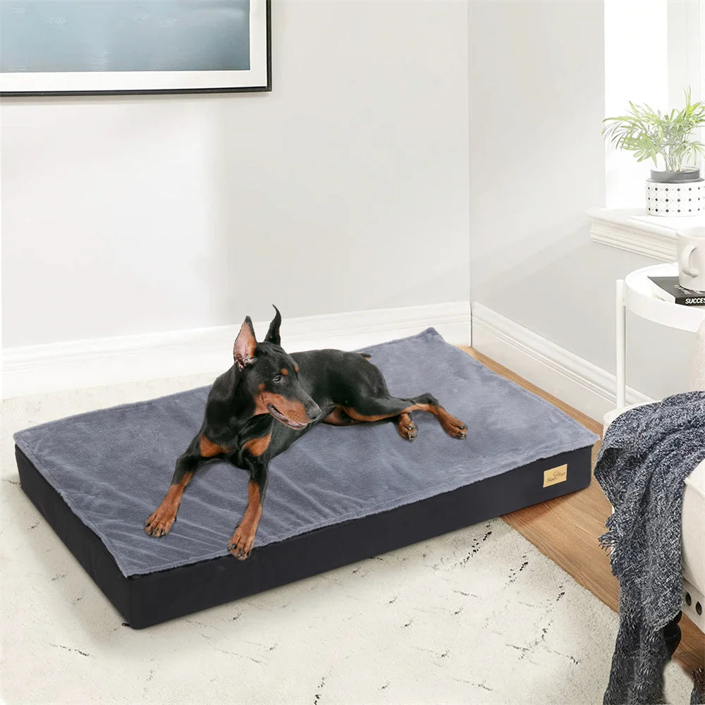 Large Orthopaedic Dog Bed Waterproof Cushion Pet Mattress 2 In 1 Pet Dog Crate Bed - Get Outside Today 25