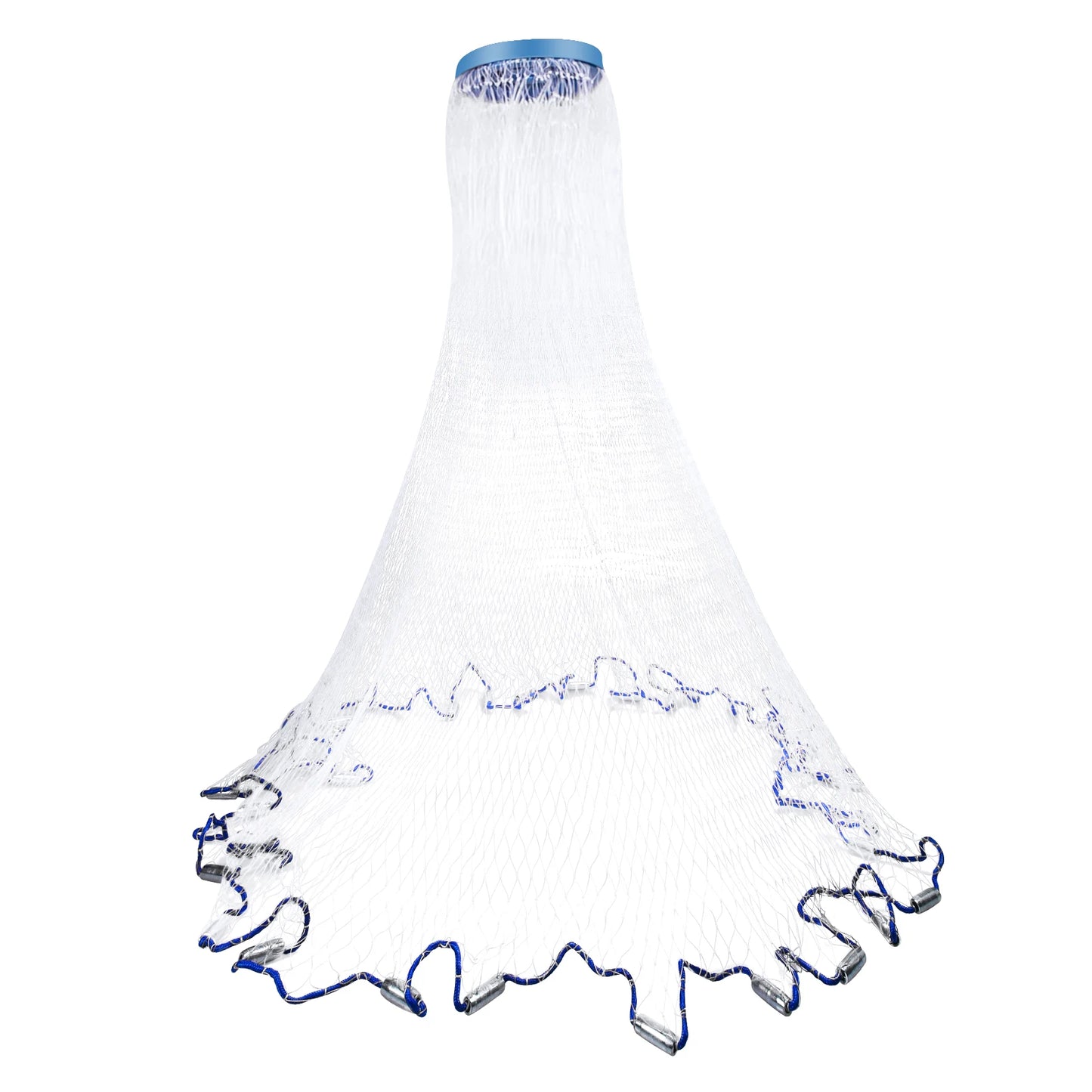 Cast Net 4Ft-8FT Radius Bait Net for Fishing Small Mesh Throw Cast Net Premium Fishing Nets for Saltwater with Aluminum Sinker - Get Outside Today 25
